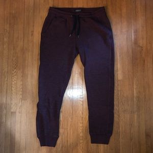 American Eagle Burgundy Fleece Jogger